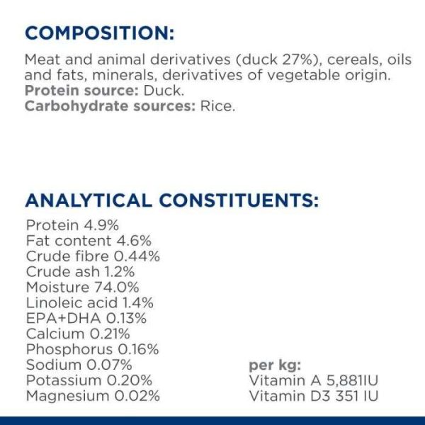 Hill's Prescription Diet d/d Food Sensitivities - Wet Dog Food with Duck & Rice 12x370g CansHill's Prescription Diet d/d Food Sensitivities - Wet Dog Food with Duck & Rice 12x370g Cans - Image 2