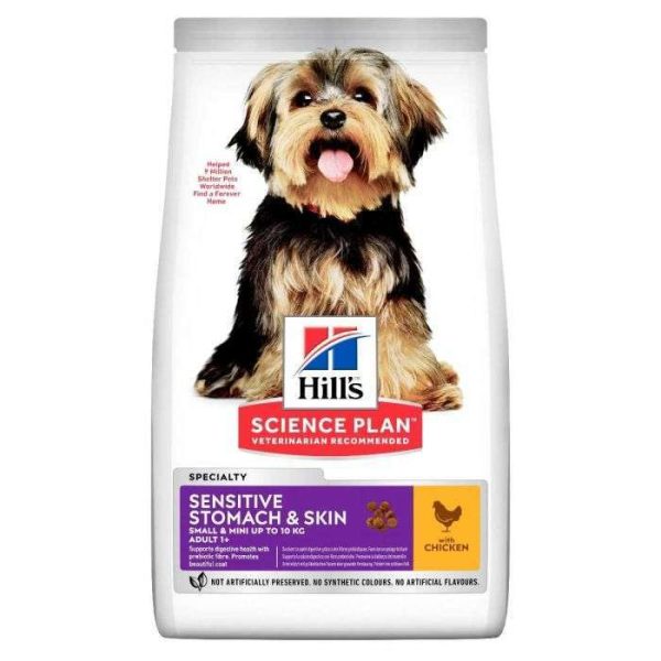 Hill's Science Plan Adult 1+ Sensitive Stomach & Skin Small/Mini Dog Food Chicken