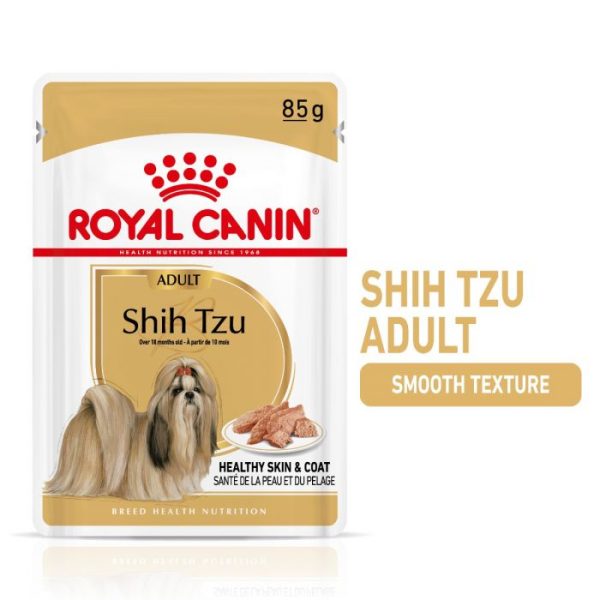 Royal Canin Shih Tzu Adult Wet Dog Food (in Loaf) 12x85g Pouches - Image 9