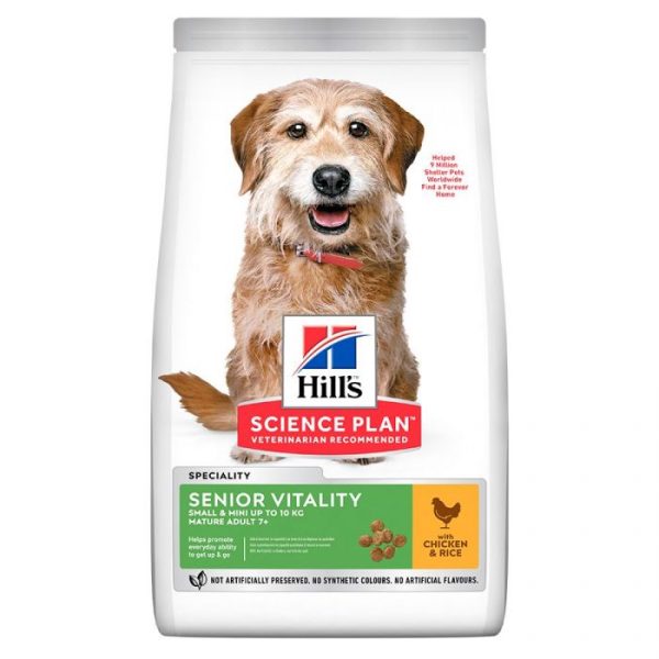 Hill's Science Plan Adult 7+ Senior Vitality Small & Mini Dog Food Chicken