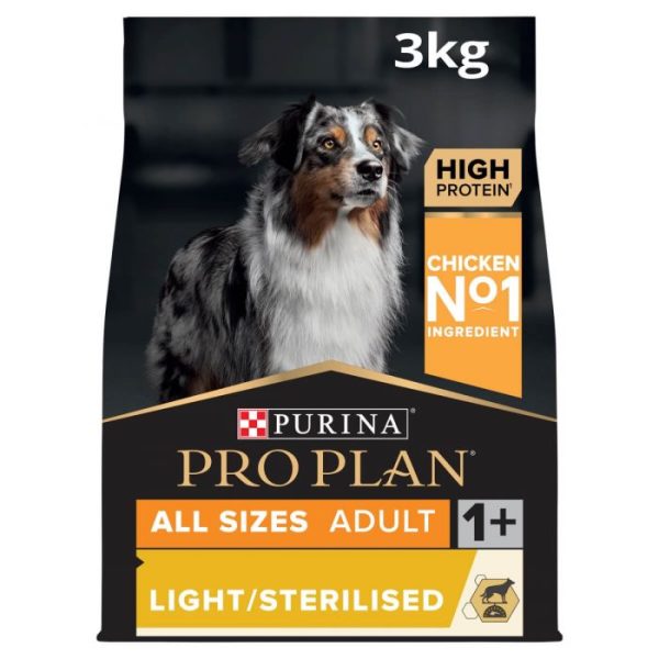 Purina Pro Plan Light/Sterilised Adult Dog - Dry Food with Chicken