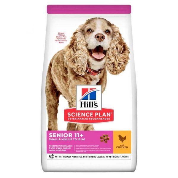 Hill's Science Plan Senior 11+ Small & Mini Breed Dry Dog Food Chicken 1.5kg