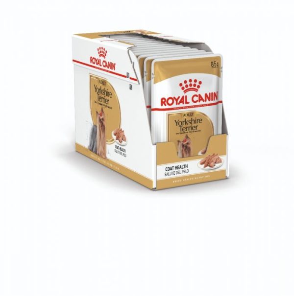 Royal Canin Yorkshire Terrier Adult Wet Dog Food (in Loaf) 12x85g Pouches - Image 5