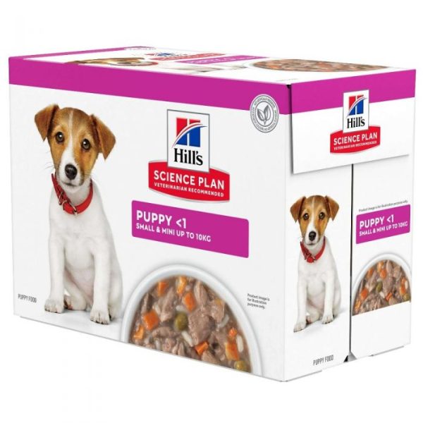 Hill's Science Plan Puppy Small/Mini Wet Stew with Chicken & Vegetables 12x80g Pouch