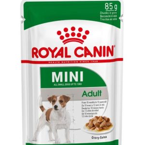 Royal Canin Mini Adult Wet Dog Food (in Gravy) 12x85g Pouches