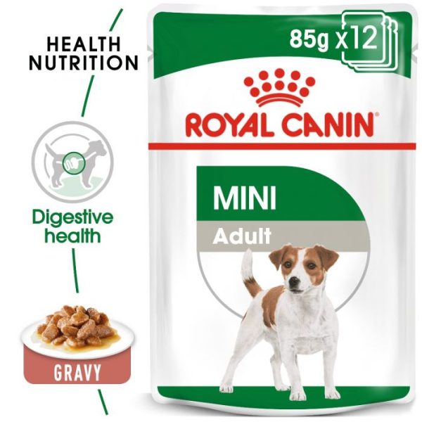 Royal Canin Mini Adult Wet Dog Food (in Gravy) 12x85g Pouches - Image 9