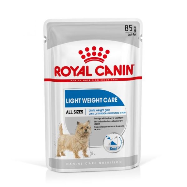 Royal Canin Light Weight Care Adult Wet Dog Food Pouches (in Loaf) 12x85g