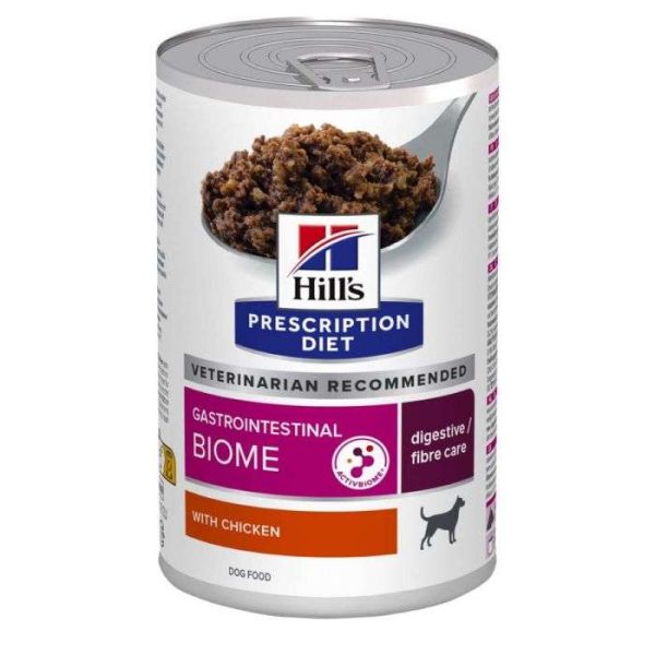 Hill's Prescription Diet Gastrointestinal Biome - Wet Dog Food with Chicken 12x370g Cans