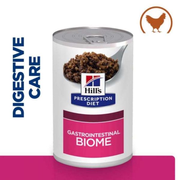 Hill's Prescription Diet Gastrointestinal Biome - Wet Dog Food with Chicken 12x370g Cans - Image 5