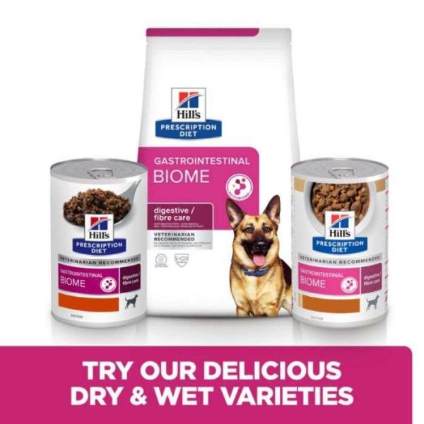Hill's Prescription Diet Gastrointestinal Biome - Wet Dog Food with Chicken 12x370g Cans - Image 4
